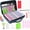 Blue-60 Slots, variant on 60 Slots Painting Storage Containers with Accessories, Portable Art Storage Case with Screw- for Adults,3 Trays, Carrying Handle- for Painters (Blue, 60 Jars)