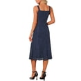 thumbnail image 3 of INSPIRE CHIC Women's Lace Prom Dress Straps Square Neck Sleeveless Formal Evening Cocktail Midi Dresses S Dark Blue, 3 of 4