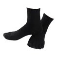 thumbnail image 2 of Five Finger Toe Socks Socks Athletic Causal - Black, Size, 2 of 5