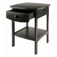 thumbnail image 2 of Winsome Claire Curved Nightstand, Accent Table, Black Finish, 2 of 10