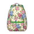 thumbnail image 1 of Watercolor Flower Pattern Students’s Backpack Durable, Multifunctional School Bag with Artistic Sunflower and Daisy Design, Perfect for Outdoor Activities, 1 of 6