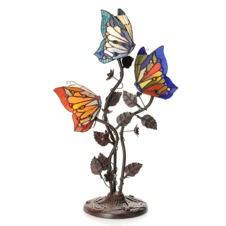 Antique Brass Tiffany Table Lamp - Warehouse of Tiffany Aurelia Antique Glass/Iron Tiffany-style Table Lamp