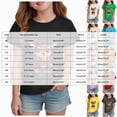thumbnail image 3 of sdbrld Kids Xmas Shirts for Girls Christmas Short Sleeve Funny T-Shirt Tops for Holiday Party Clothes Yellow Sizes 13-14 Years, 3 of 4