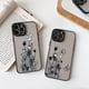 thumbnail image 2 of Compatible with iPhone 13 Pro Max Case Cute, Matte Anti-Scratch Clear Black Floral Butterfly Rose Shockproof Lightweight Protective Case for iPhone 13, 2 of 4