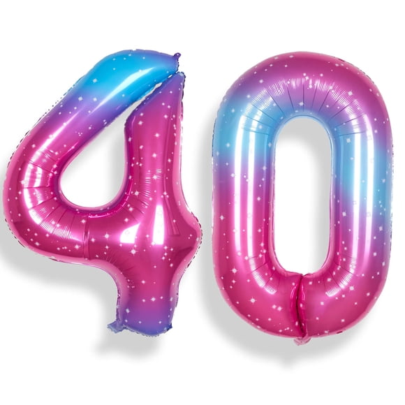 Number Balloons RainbowQ Party 40 para mujeres que cumplen 40 años