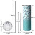 thumbnail image 5 of Leopard Glitter Tumbler with Lid and Straw - Mothers Day Birthday Gifts for Women Mom, 5 of 6