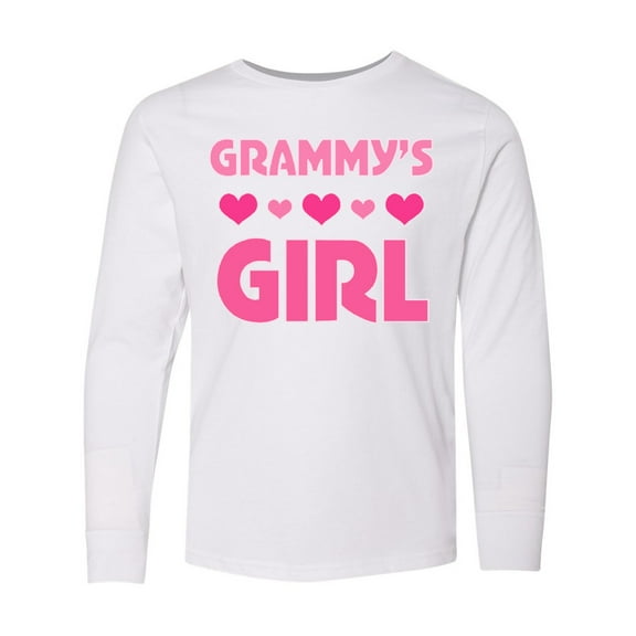 Inktastic Grammy's Girl Granddaughter Long Sleeve Youth T-Shirt