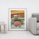 thumbnail image 3 of Cuadros Decorativos Kits de pintura de diamantes DIY Rail Sloth Full Square Drill decoración del hogar regalos de arte JShteea Nuevos Originales, 3 of 8