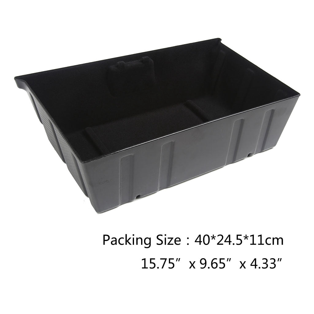 For Under for Seat Storage Tray Car Interior Items Container-ABS/Flocking Lining/Double-faced Flocking