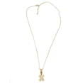 thumbnail image 2 of Collar con dije de oro laminado letra brillos X, 2 of 6
