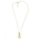 thumbnail image 2 of Collar con dije de oro laminado letra brillos X, 2 of 6