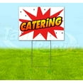 thumbnail image 1 of Wbg Catering (18" x 24") Yard Sign, Includes Metal Step Stake, 1 of 6