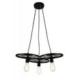 thumbnail image 1 of CWI Lighting 3 Light Down Chandelier with Black finish, 1 of 2