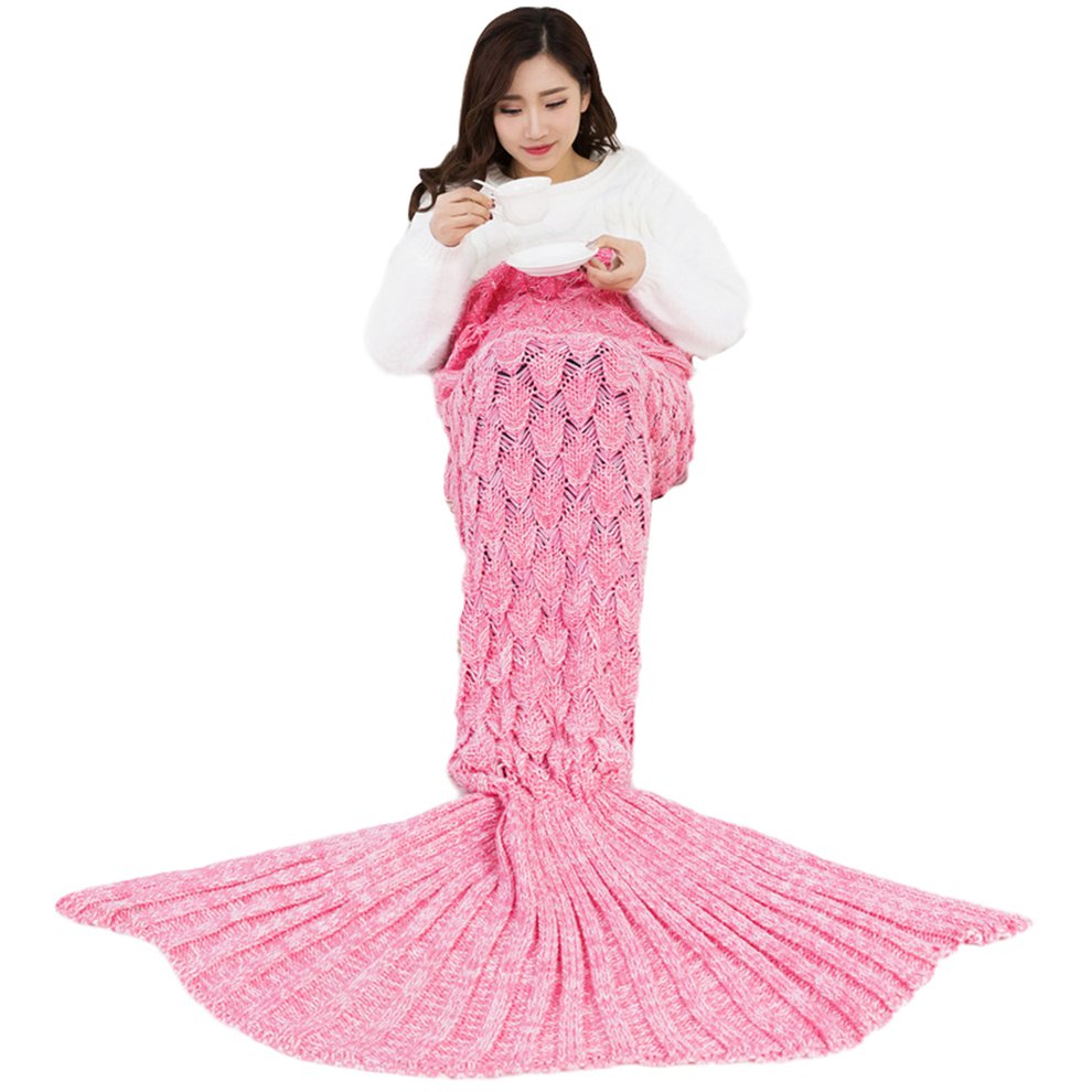 Baby Photography Blankets Mermaid Blanket Fish Scale Knitted Mermaid