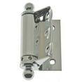 thumbnail image 1 of Charnières de Porte à Ressort Réglables en Demi-Surface en Laiton Massif avec Embouts à Billes&44; Chrome Poli, 1 of 1