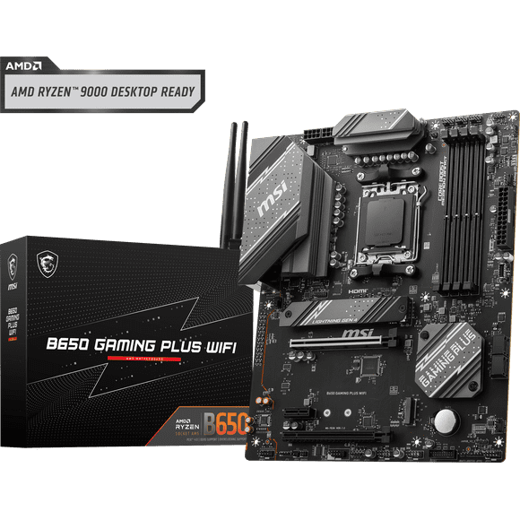 MSI AMD ATX ProSeries Motherboard, PRO B650 Gaming Plus WIFI, AM5, DDR5, WiFi 6E