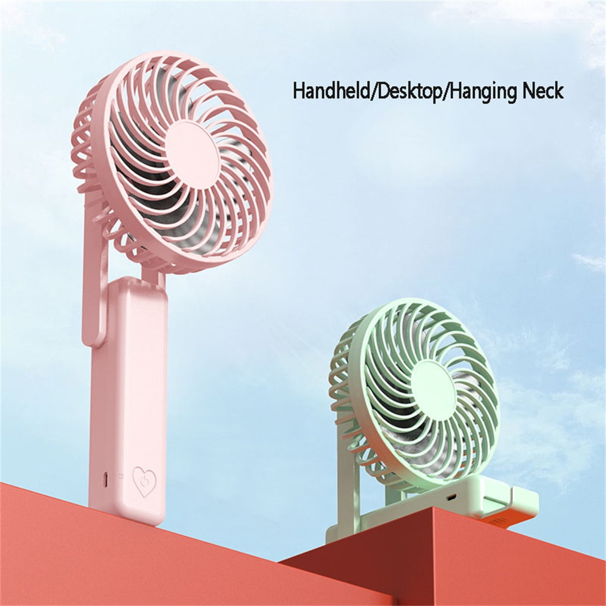 Rechargeable Mini Folded Fan USB Charging Portable Adjustable Fan Quiet