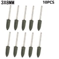 thumbnail image 1 of 10 Pcs 4-12mm conical Rubber Polishing Point Bit 3mm Shank Rotary Tools, 1 of 6