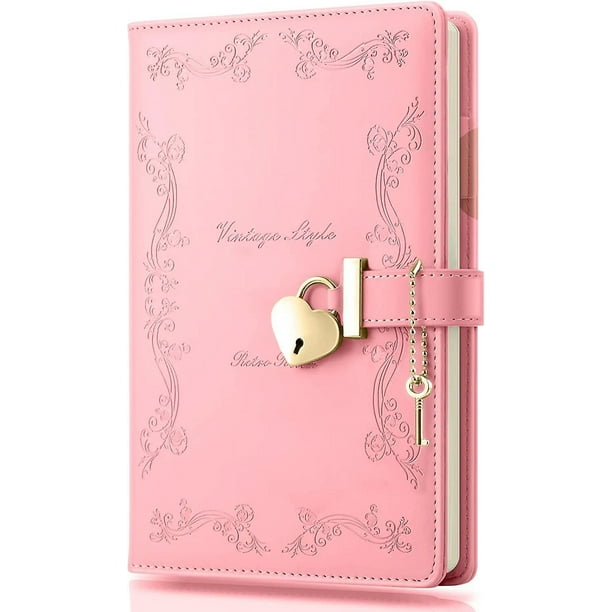 Diario para niñas con candado y llave YONGSHENG A5 Rosa