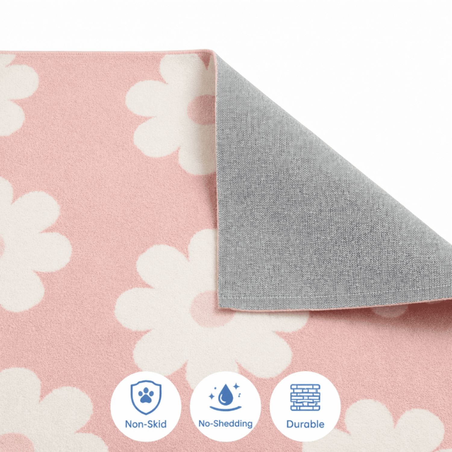 Little Nest Toddler Area Rug, Flower Power, 3X5"