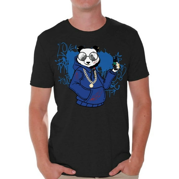 Graphic T shirts for Men - Nerd Geek Cool - Streetwear Panda Tees