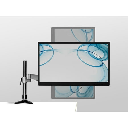 Mount-It! - Single Desk Mount for Monitor - Silver