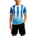 thumbnail image 3 of Soccer Set Summer Vacation Outfits For Boys 2026 With Mesh Shorts Kids Short Sleeve Football T-Shirt Tops Breathable Athletic Training Sports Uniforms 2-13Y Birthday Graduation Gifts, 3 of 5