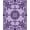 Purple, Pattern 2, variant on ODIKA 4'x6' Machine Washable Non-Slip Area Rug, Vintage Distressed Medallion with Subtle Retro Accents High Traffic Rug, Purple, 362781