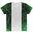 thumbnail image 2 of Distressed Grunge Flag of Nigeria All Over Youth T Shirt Multi YLG, 2 of 2