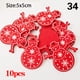 thumbnail image 4 of 10 piezas/lote de adornos navideños de madera para colgar en el árbol de Navidad, manualidades, decoraciones para fiestas de Navidad de Año Nuevo 2024, 4 of 5
