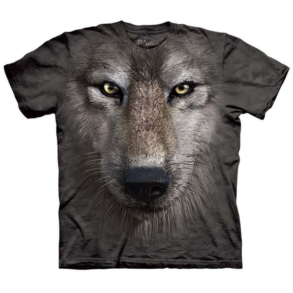 The Mountain T-Shirt Wolf Face Canine Tie Dye Shirt