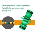 thumbnail image 3 of Double Plug Hose Connector Extender,garden Hose Coupling For Car Washing And Garden Hose Pipe Connection (12pcs, Green), 3 of 5