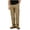 Gold, variant on Men's Big & Tall Full Elastic Waist Casual Cotton Twill Cargo Pants Relaxed Fit Lightweight Ripstop Work Pant Multi Pocket Size M-5XL Gold