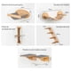 thumbnail image 2 of Repisas para gatos pared juego de 6 piezas muebles para gatos montados en la pared con puente escalones y rascador, 2 of 8