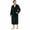Dark Green, variant on Mens Hooded Fleece Robe，Plush Lightweight Soft Spa Bathrobe for Men (Black, L/XL)