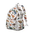thumbnail image 2 of Cute Dinosaur Pattern Backpack for School,Cute School Bag,Schoolbag with Adjustable Shoulder Straps & Padded Back,13.4"x11"x4.7", 2 of 6