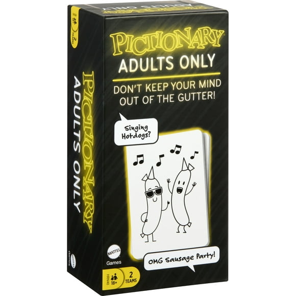 Pictionary Adults Only Party Game for Adult Game Night, Drawing Board Game with Silly Sketches