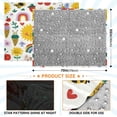 thumbnail image 3 of Camping Quilt Ultralight 70*55in Flannel Fabric Ultra-soft, Warm and Lightweight Camping Blanket Packable Fluorescent Blanket Minimalist Holiday Gifts Ice Cream Cone, 3 of 8