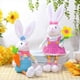 thumbnail image 4 of 2 Piezas Decoraciones Gnomos Pascua, Gnomos Conejito Pascua Peluche, Regalos MuñEcos Peluche Gnomos Conejo para DecoracióN Fiesta con Bandeja Escalonada, 4 of 6