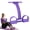 Purple, variant on Pedal Resistance Bands with Handles, 2026 Upgraded 8-Tube Elastic Pull Rope, Multifunction Foot Pedal Resistance Bands for Body Workout, Yoga, Stretching, Arm, Leg, Waist, Abdomen Home Gym