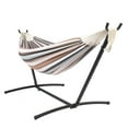 thumbnail image 6 of UBesGoo Double Polyester Hammock Set w/ Steel Stand & Portable Bag Coffee, 6 of 15