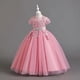 thumbnail image 1 of Vestido infantil de diamantes brillantes, vestido de princesa para boda, vestido de niña de flores, vestido de festival de Navidad, vestido infantil, 1 of 6
