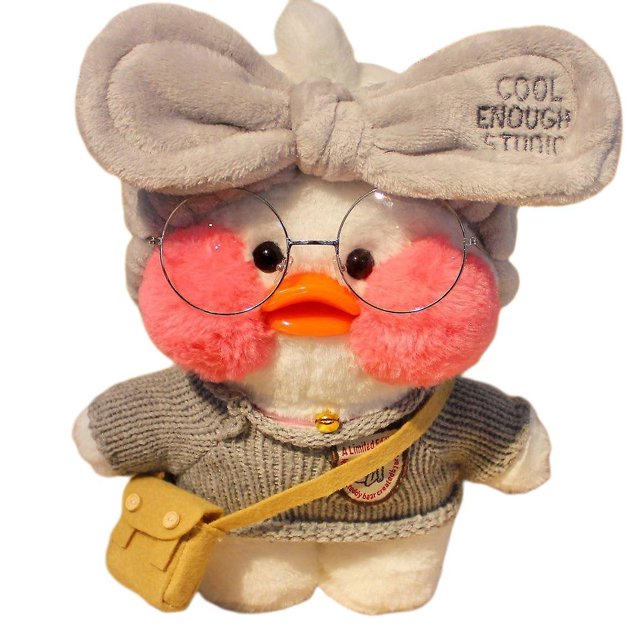 30cm con ácido hialurónico pequeño pato amarillo muñeca Lalafanfan pato patos muñeca Feliz Sencillez