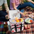 thumbnail image 5 of FORMRS Insulated Cooler Bag 24 Cans Capacity Soft Leakproof Lunch Box with Side Pockets, Pink Floral, 5 of 7