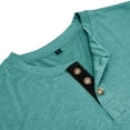 thumbnail image 6 of Wrtxtat Mens Henley Shirts Casual Long Sleeve Half Button up Athletic T-Shirts Trendy Solid Color Basic Workout Tees Tops with Pockets Lake Green S, 6 of 6