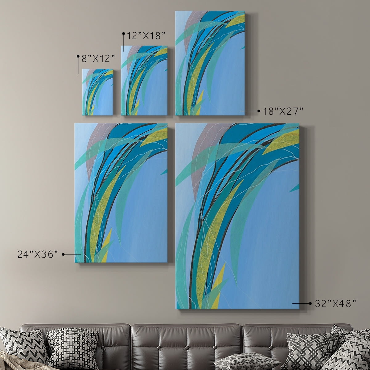 Circulating Flow III Premium Gallery Wrapped Canvas - Ready to Hang