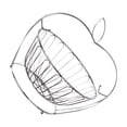 thumbnail image 3 of GOOHOCHY 1PC Metal Bread Basket in Silver for Kitchen Use and Fruit Organization, 3 of 8
