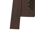 thumbnail image 5 of Sheghy Coat Winter for Women Fashionable Slim-fitting Button-decorated Jacket for Women's Suit Brown XS, 5 of 5