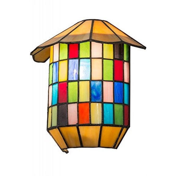 Meyda Tiffany 160225 Meyer Lantern Wall Sconce, 7.5" Width