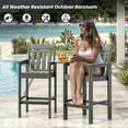 thumbnail image 4 of STARY Tall Adirondack Chairs Set of 2, HDPE Adirondack Bar Stools with Connecting Tray, Bar Height Adirondack Chair Patio Barstool, Ideal All Weather Tall Patio Chair for Balcony, Poolside, Backyard, 4 of 8